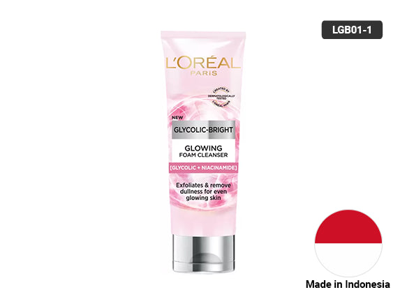 Loreal Glycolic Bright Glowing Daily Cleanser Foam 100ml - INDONESIA in Sri Lanka